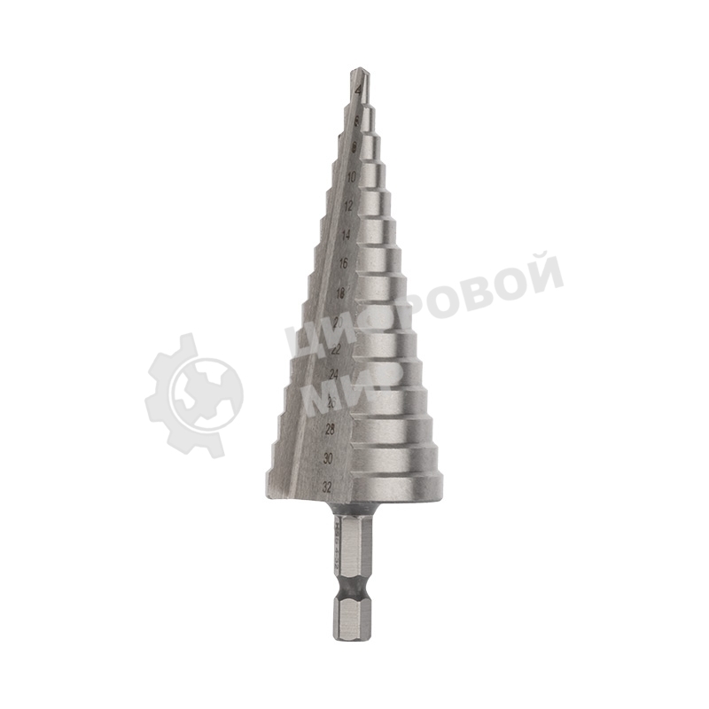 Сверло по металлу ступенчатое Kranz 4,0-32,0 мм