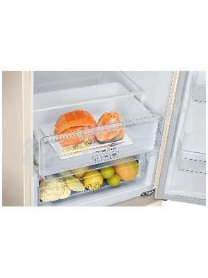 Холодильник Samsung RB37A5200EL/WT бежевый двухкамерный 269/98л морозилка снизу, No Frost