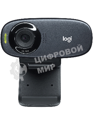 Веб-камера Logitech C310 HD 1280x720, 30 кадр/с, USB Type-A, микрофон (шумоподавление), автоосвещение, универсальное крепление