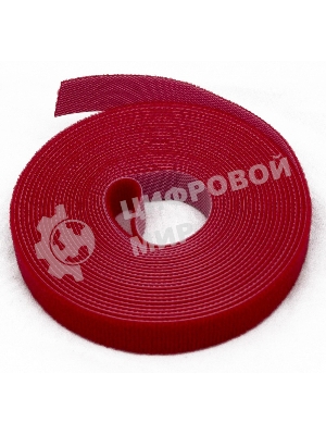 Лента (липучка) Hyperline WASNR-5x9-RD в рулоне, ширина 9 мм, длина 5 м, красный