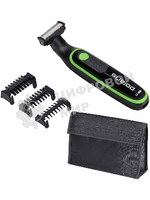 Машинка для стрижки Polaris PHC 0303RB черный/лайм 240Вт
