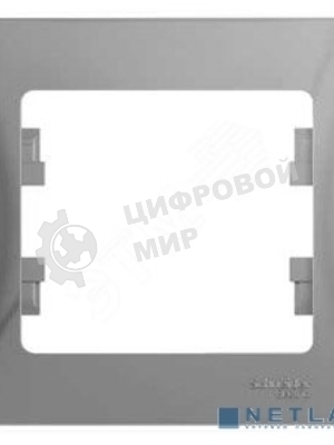 Рамка 1-м Glossa алюм. SchE GSL000301