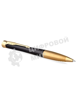 Ручка шариковая Parker Urban Core K314 (CW2143640) Muted Black GT M, синие чернила, подарочная коробка