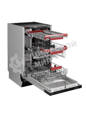 Встраиваемая посудомоечная машина Kuppersberg GLM 4581, черный, 44.8 см, 10 компл., 49 дБ, класс A+++
