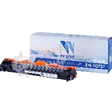 Картридж NVPrint NV-TN1075T (тип TN-1075) Black черный, 1000 стр., для Brother HL-1110R/1112/1210WR/1212/DCP-1510R/1512/1610WR/1612WR/MFC-1810R/1815/1912WR