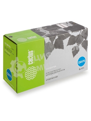 Картридж лазерный Cactus CS-Q6470A черный (6000 стр.) для HP Color LaserJet CP3505/3600/3800