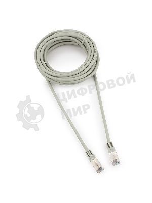 Патч-корд FTP Cablexpert cat.5e, 5м, литой, многожильный серый