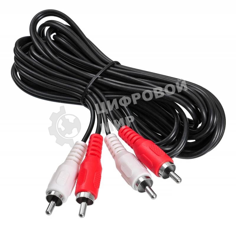Кабель соединительный аудио Buro 2хRCA (m)/2хRCA (m) 3м. черный