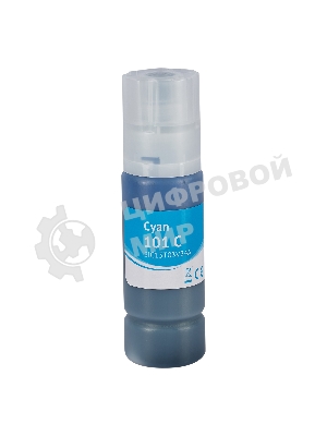 Контейнер с чернилами Sakura C13T03V24A (101 C) для Epson, водорастворимый тип, голубой, 6000 к., 70 мл.