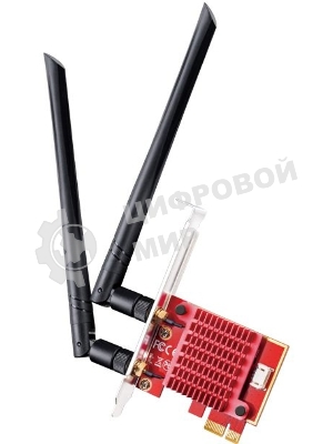 Сетевой адаптер Wi-Fi + Bluetooth Cudy WE3000S АХ5400 PCI Express (ант.внеш.съем) 2ант.