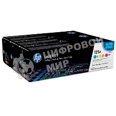 Картридж лазерный комплект HP CF373AM голубой/пурпурный/желтый для CLJ CP1215/1515 3 х 1400 стр.