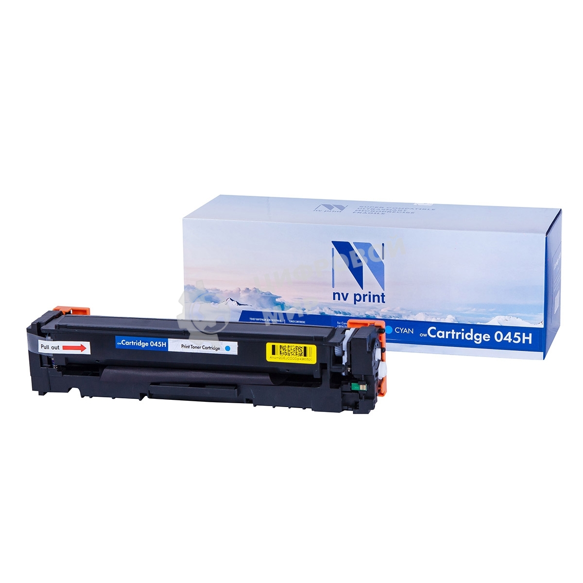 Картридж лазерный NVPrint совместимый NV- 045H Cyan для Canon i-SENSYS LBP611Cn/LBP613Cdw/MF631Cn/MF633CDW/MF635Cx (2200k)