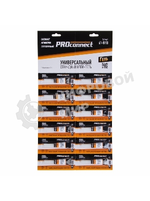 Универсальный секундный клей-гель PROconnect на мульти карте, 3 г