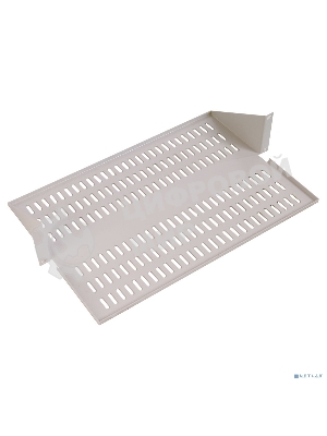 Полка перфорированная консольная 2U, глубина 400 мм, черный (МС-40-9005)