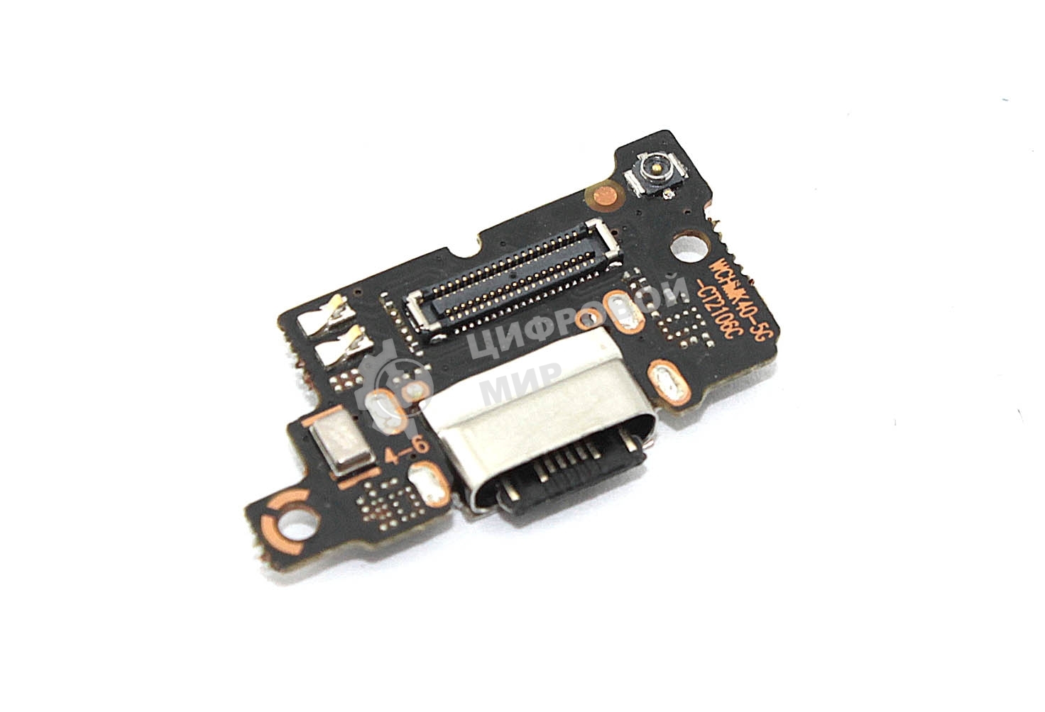 Нижняя плата с разъемом зарядки и микрофоном для Xiaomi Redmi K40, K40S, K40 Pro