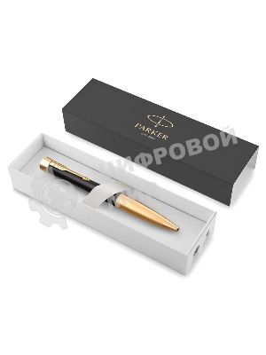 Ручка шариковая Parker Urban Core K314 (CW2143640) Muted Black GT M, синие чернила, подарочная коробка