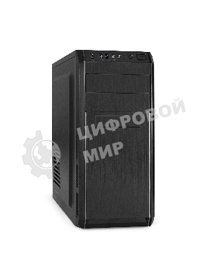 Компьютерный корпус Miditower ExeGate XP-334UC-UNS350 (ATX, БП UNS350 с вент. 12см, 1хUSB/1хUSB 3.0/1хTypeC, аудио, черный)