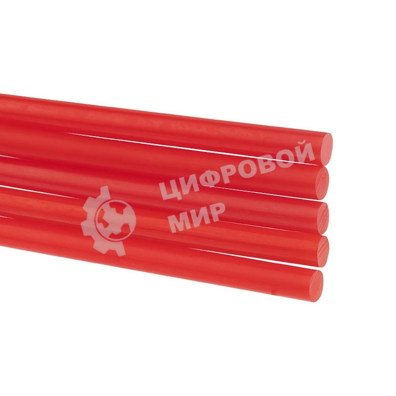 Клеевые стержни Rexant, Ø7 мм, 100 мм, красные, 6 шт., блистер