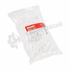 Дюбель-хомут нейлоновый прямоугольный Rexant 6-12 мм, белый, упаковка 100 шт.