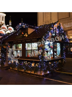 Гирлянда Neon-night Нить 10м, постоянное свечение, черный ПВХ, 24В, белый