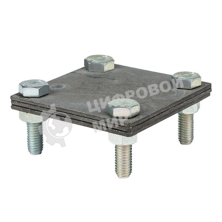 Зажим полоса 40 - полоса 40 (3 пластины 70х70 мм) HZ PROxima EKF lp-g3105