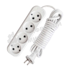 Удлинитель 4х5 м без заземл. 10А IP20 Е-204 АБС-пл. ПВС 2х0.75 UNIVersal 9631969