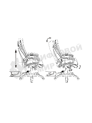 Кресло Бюрократ T-9950LT Boroko-37 коричневый, экокожа