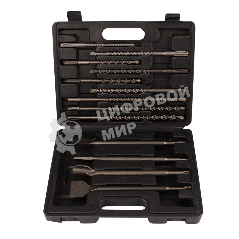 Набор буров и долот Kranz SDS PLUS, 13 предметов