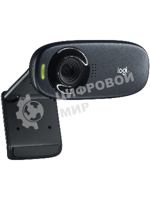 Веб-камера Logitech C310 HD 1280x720, 30 кадр/с, USB Type-A, микрофон (шумоподавление), автоосвещение, универсальное крепление
