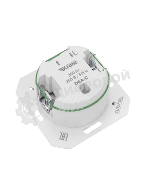 Светорегулятор Kranz DEA 300Вт с/у мех. белый (1/10/100)