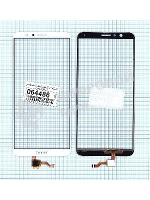 Сенсорное стекло (тачскрин) для Huawei Honor 7X, белое