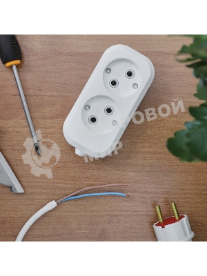 Колодка Rexant 2 гнезда без заземления