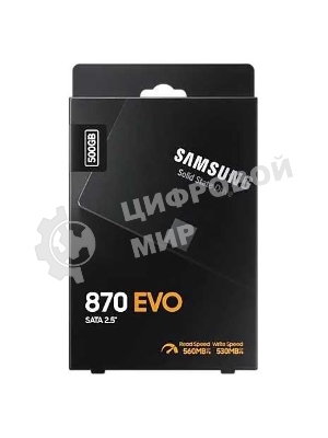 Накопитель SSD Samsung 870 EVO, 500Gb, SATA III, 2.5
