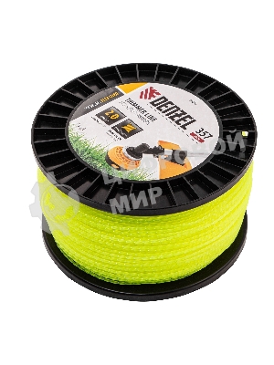 Леска для триммера Denzel витой квадрат, 2,0мм х 357м, на DIN катушке FLEX CORD