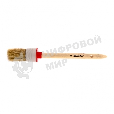 Кисть круглая MTX 82078 № 8 (35 мм), натуральная щетина, деревянная рукоятка