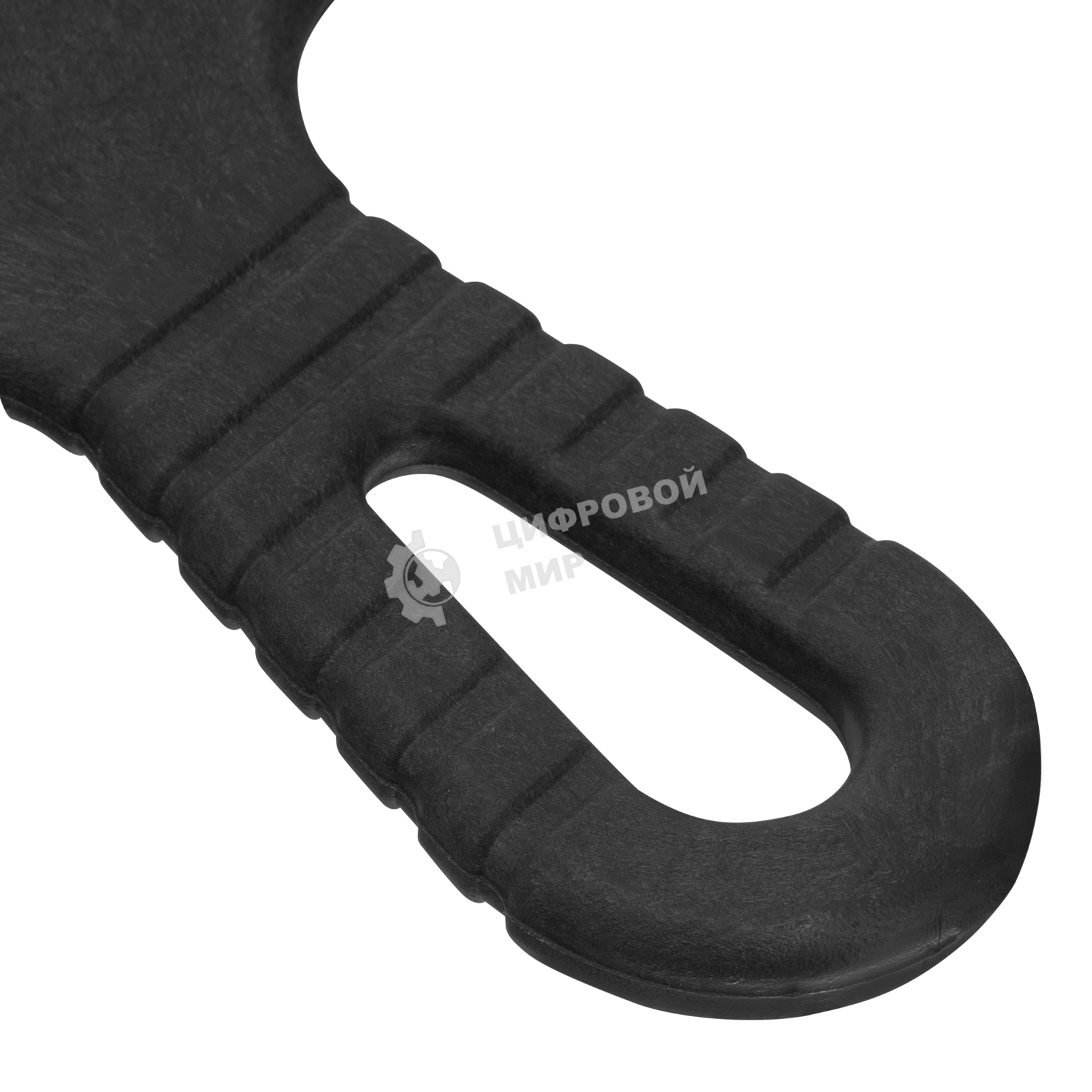 Шпатель из нержавеющей стали Сибртех 200 мм, зуб 4х4 мм, пластмассовая рукоятка