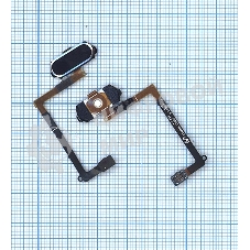 Кнопка HOME в сборе с механизмом и шлейфом для Samsung Galaxy S6 SM-G920F синяя