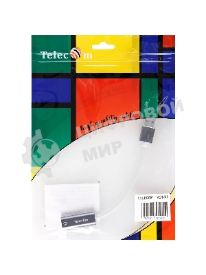 Переходник аудио USB2.0(M)-->3.5мм F (гнездо) Telecom 0.1м