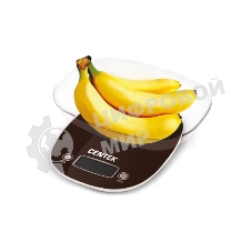 Весы кухонные Centek CT-2456 (шоколад) электр., max 7кг(!!!), шаг 1г, большая съемная чаша, дисплей
