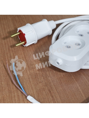 Колодка Rexant 2 гнезда без заземления