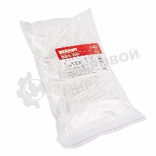 Дюбель-хомут нейлоновый прямоугольный Rexant 5-10 мм, белый, упаковка 100 шт.