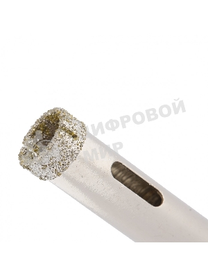 Сверло алмазное Matrix по керамограниту, 10 х 67 мм, 3-гранный хвостовик 2 шт.