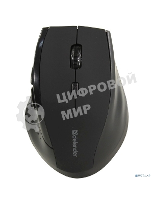 Мышь беспроводная Defender Accura MM-365 черный, 1600 dpi, радиоканал, USB, кнопки - 6