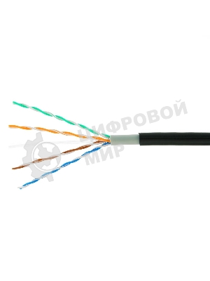 Кабель Cablexpert UPC-5051E-4-CU-OUT, UTP outdoor 4x2x0.51, медный, кат.5e, однож., 305м, box, черный