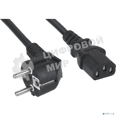 Кабель питания компьютера Cabeus PC-186-VDE-1.0-5M (Schuko+C13) (3x1.0), 5 м
