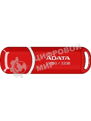 Флешка USB ADATA UV150 (AUV150-32G-RRD), 32Gb, USB 3.0, R/W 35/10, красный