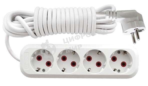 Удлинитель 4х3 м с заземл. 10А IP20 У10-555 ПВС 3х0.75 UNIVersal 555-03