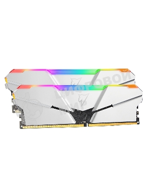 Оперативная память NETAC Shadow, DDR4, 16GB (2x8GB), 3600MHz, CL16, DIMM, с радиаторами, RGB, серебристый