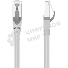 Патч-корд Vention прямой SFTP cat.6A, RJ45 - 1,5 м. Серый
