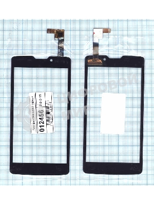 Сенсорное стекло (тачскрин) для DNS S4507, черное